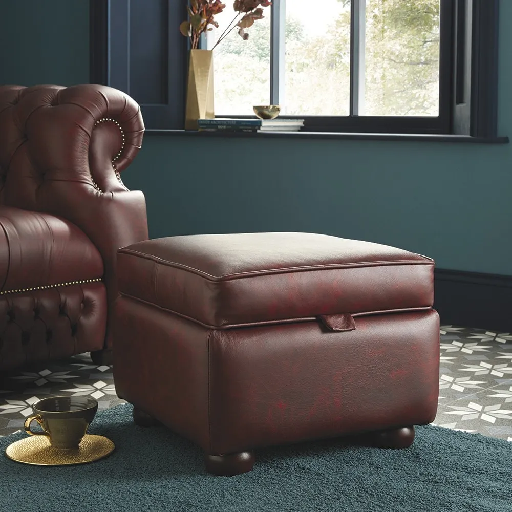 Plain Pouffe Box - Sale from Sofas by Saxon UK